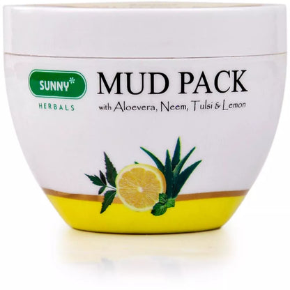 Bakson's Sunny Mud Pack With Aloe Vera Neem Tulsi And Lemon (150 g) - PUSHMYCART
