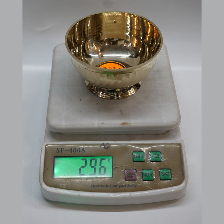Brass Bowl with Stand (Pack of 1) 296g