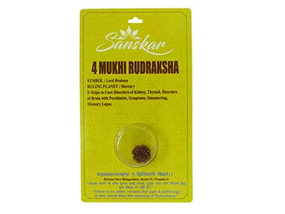 Patanjali 4 Mukhi Rudraksha Without Cap