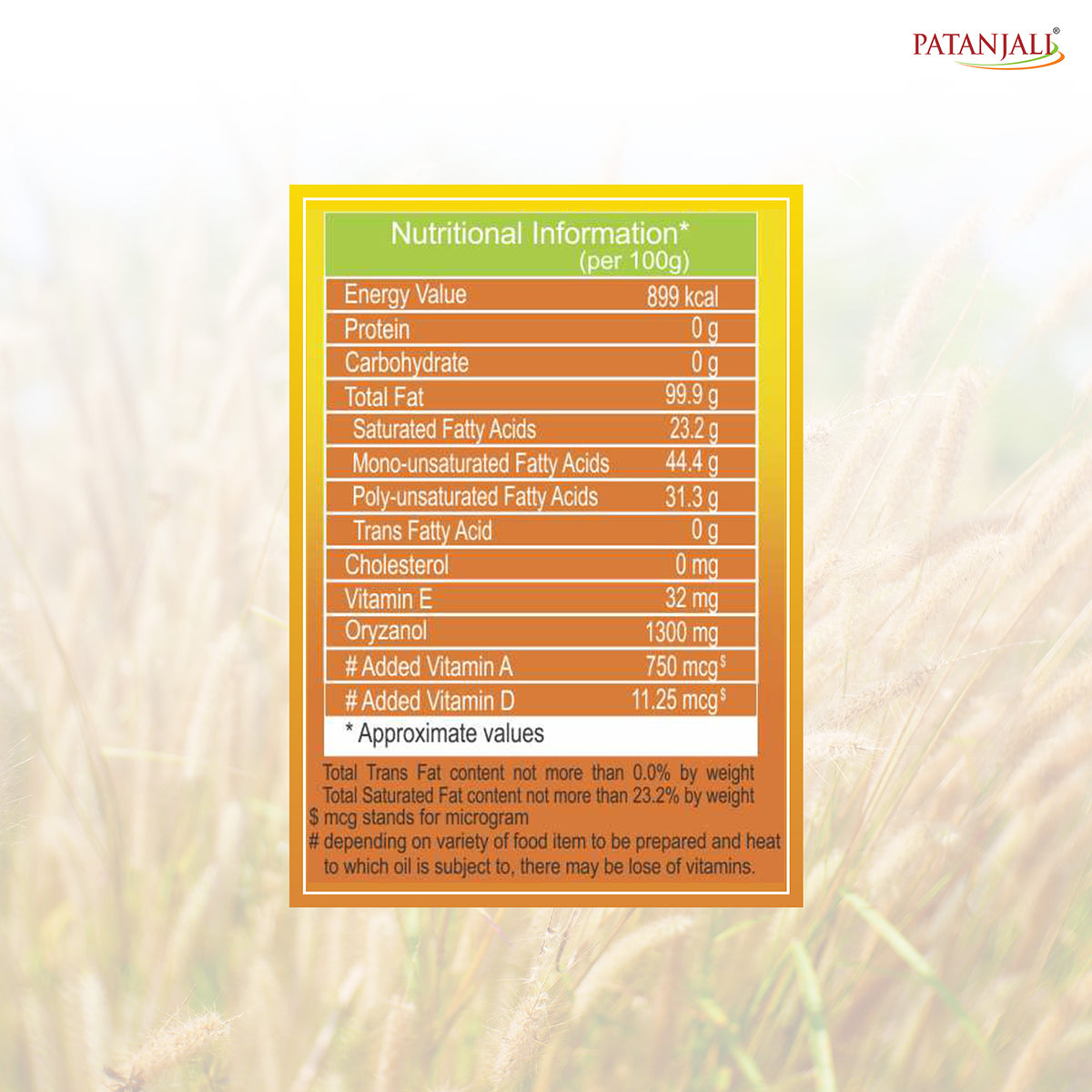 Patanjali Rice Bran Oil (P)