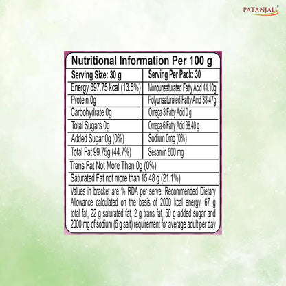 Patanjali Sesame Oil (B)
