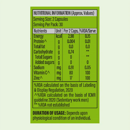 Combo Patanjali Nutrela Vitamin C + Zinc