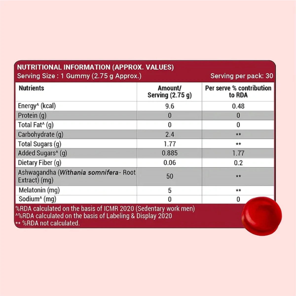 Patanjali Nutrela Ashwagandha & Melatonin Gummies