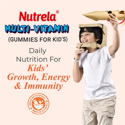 Nutrela Multi- Vitamin Kids Gummies- Straberry Flavour