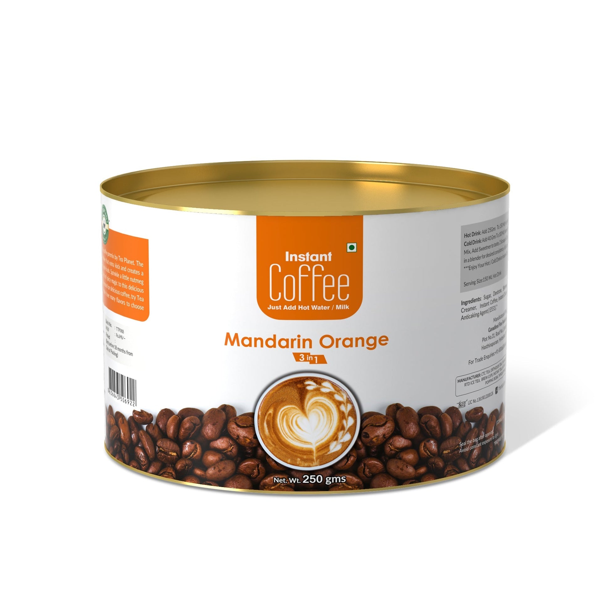 The Tea Planet Mandarin Orange Coffee Premix (3 in 1)