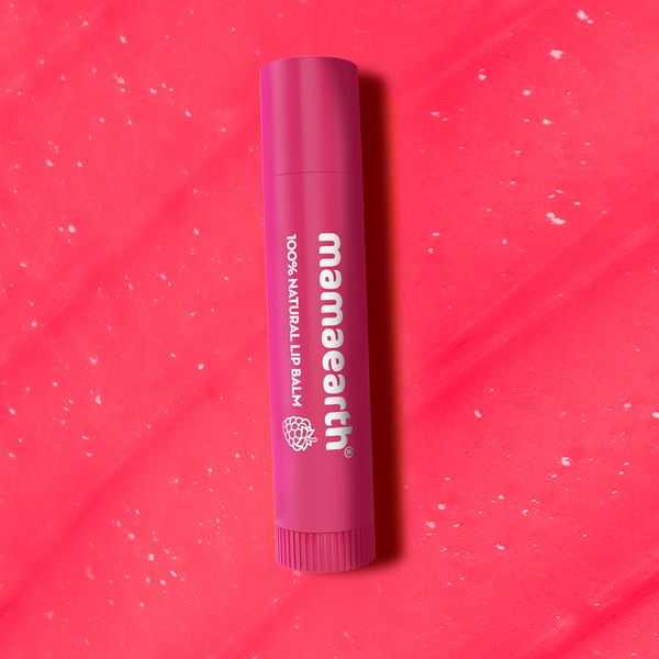 Mamaearth Vitamin E and Raspberry Tinted 100% Natural Lip Balm