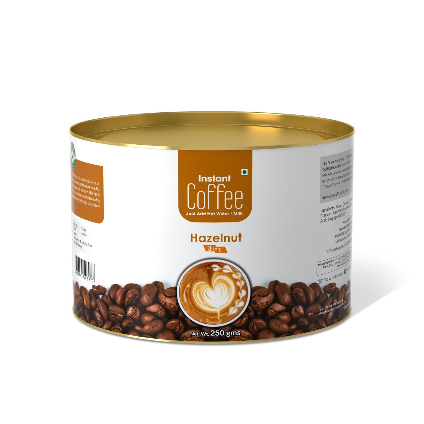 The Tea Planet Hazelnut Coffee Premix (3 in 1)