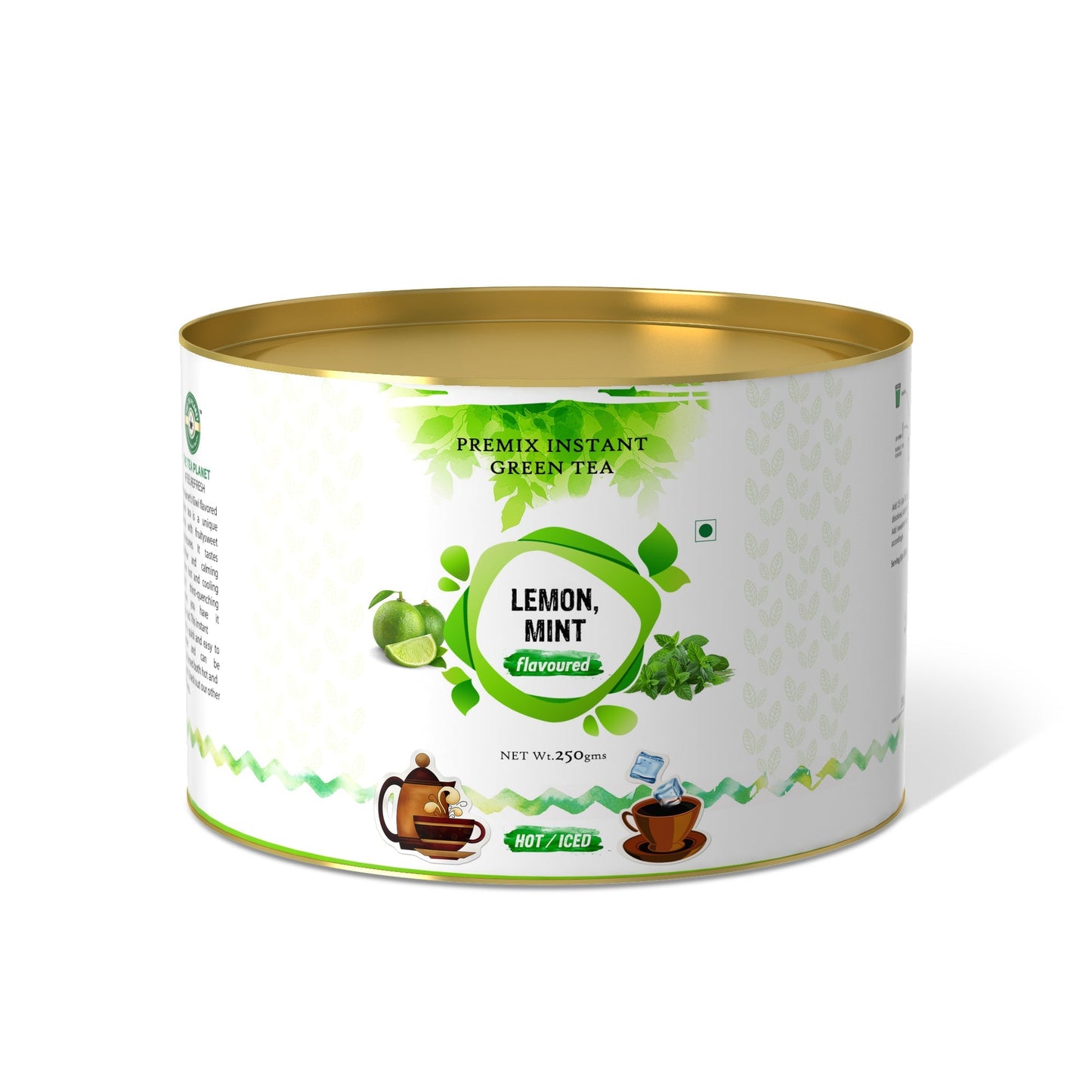 The Tea Planet Lemon & Mint Flavoured Instant Green Tea