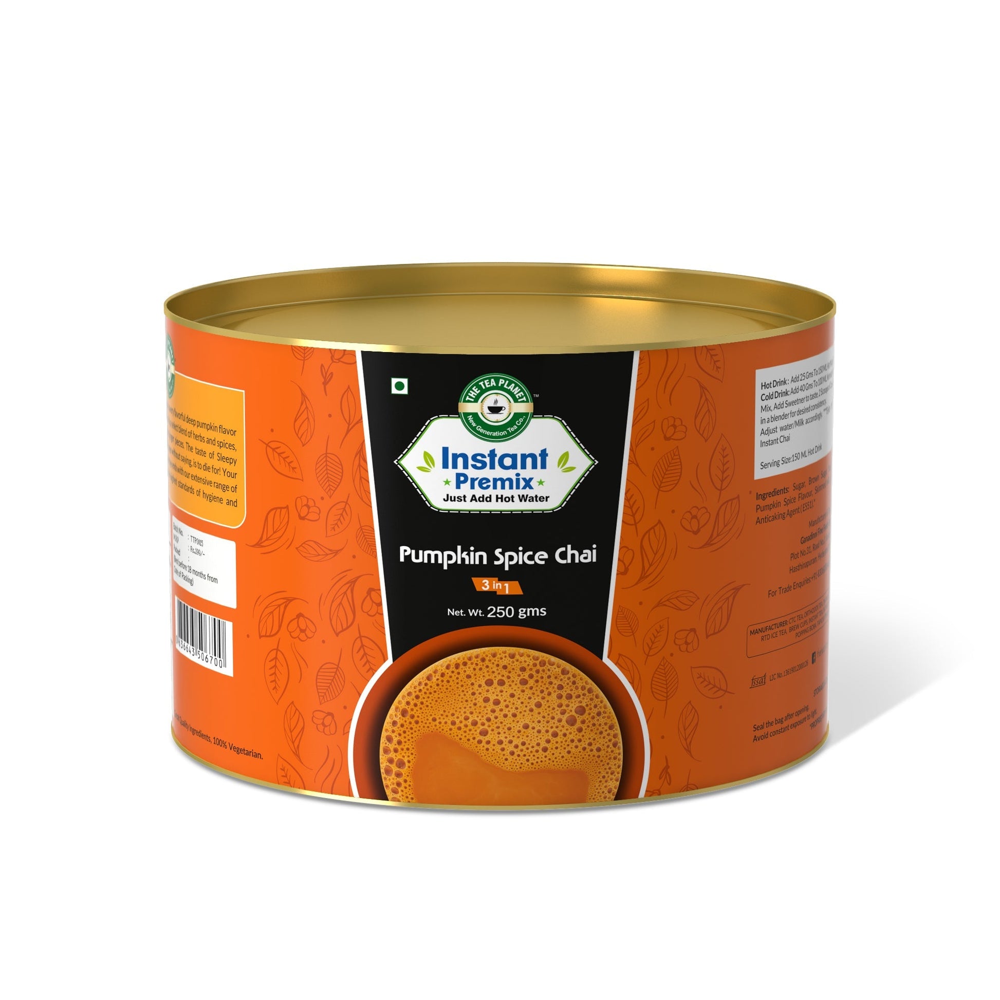 The Tea Planet Pumpkin Spice Chai Premix (3 in 1)