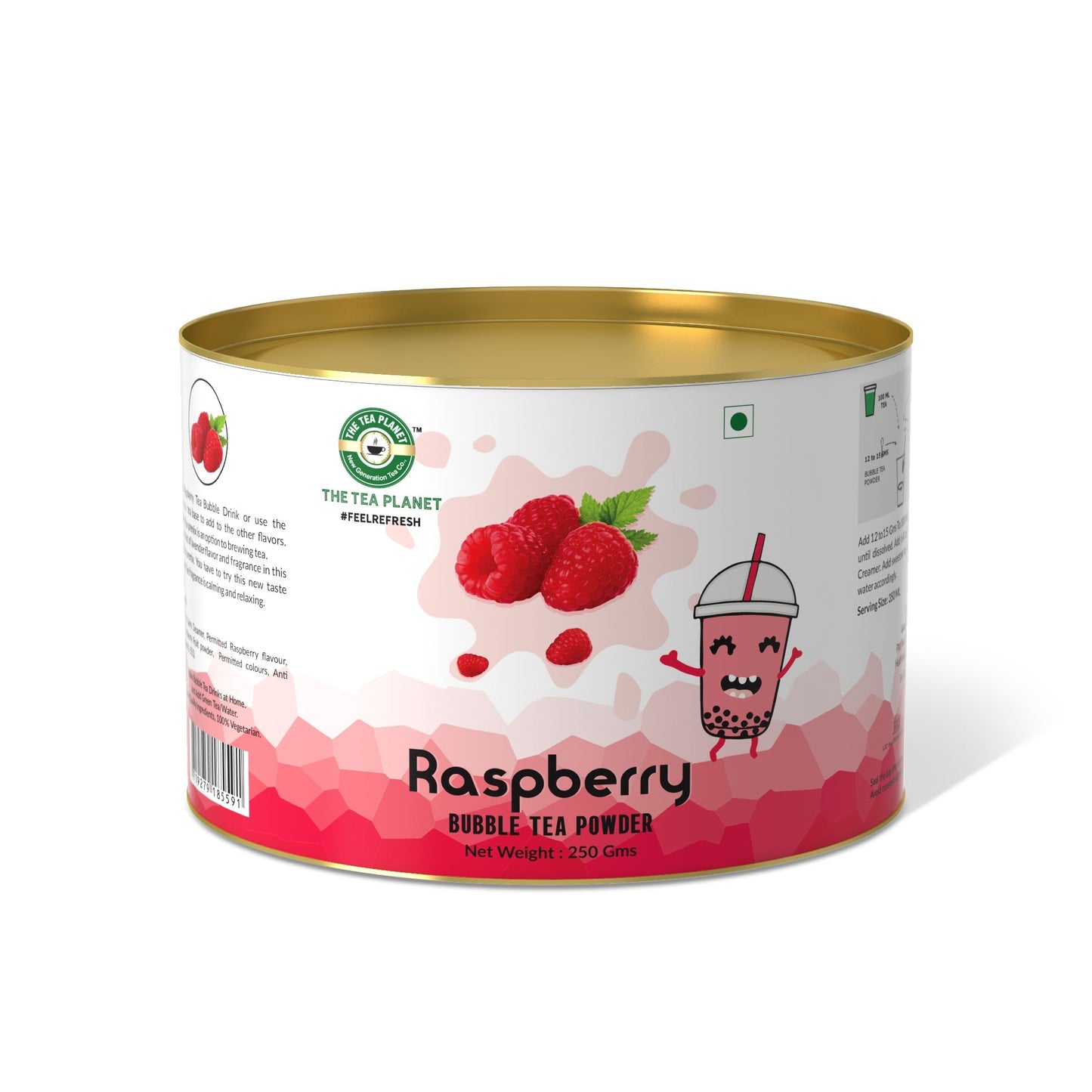 The Tea Planet Raspberry Bubble Tea Premix