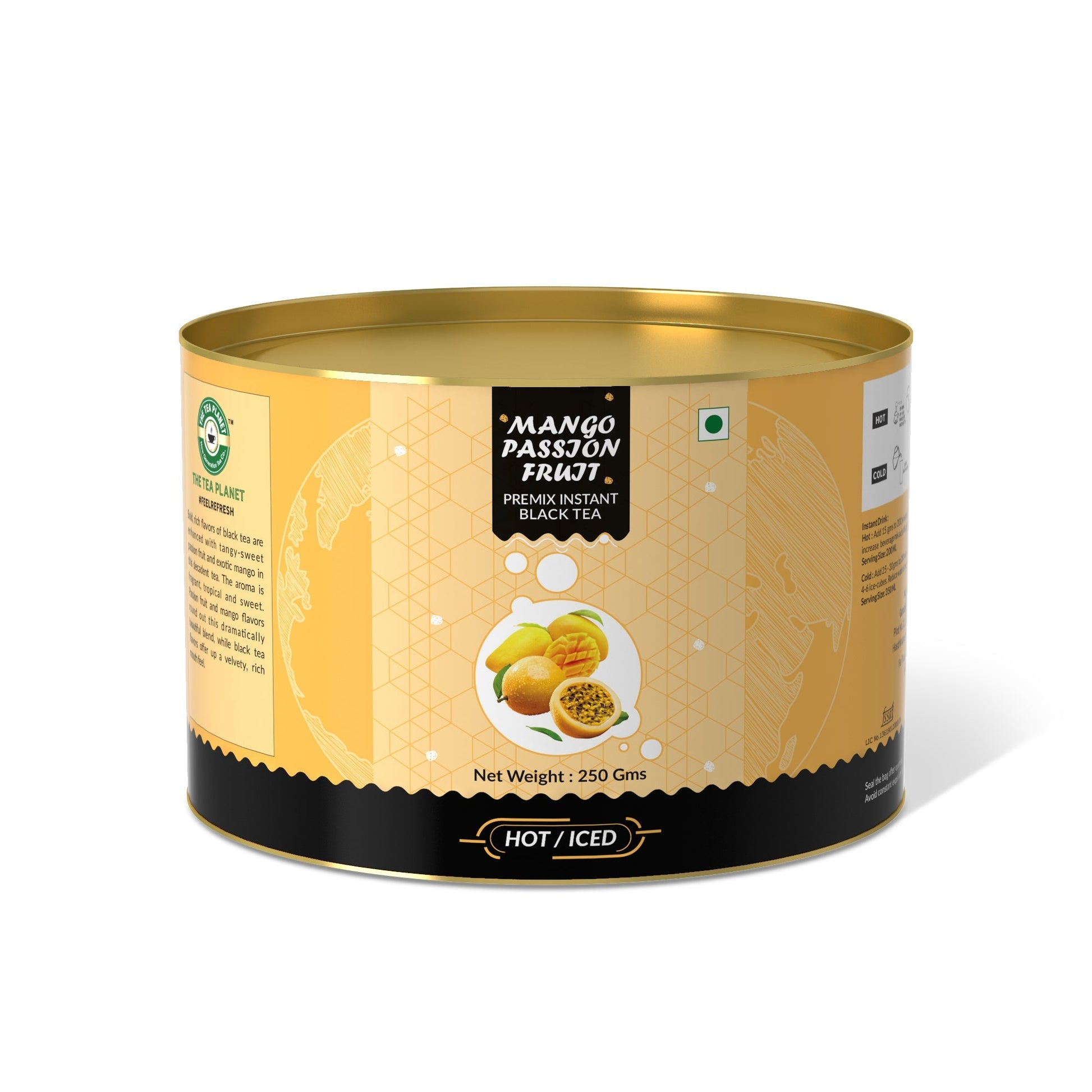 The Tea Planet Mango+Passion Fruit Flavoured Instant Black Tea