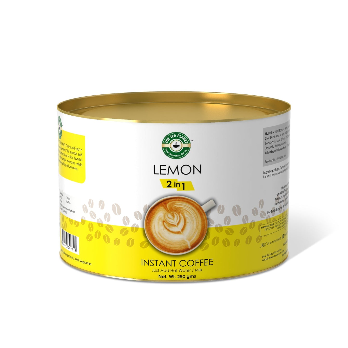 The Tea Planet Lemon Coffee Instant Coffee Premix (2 in 1)