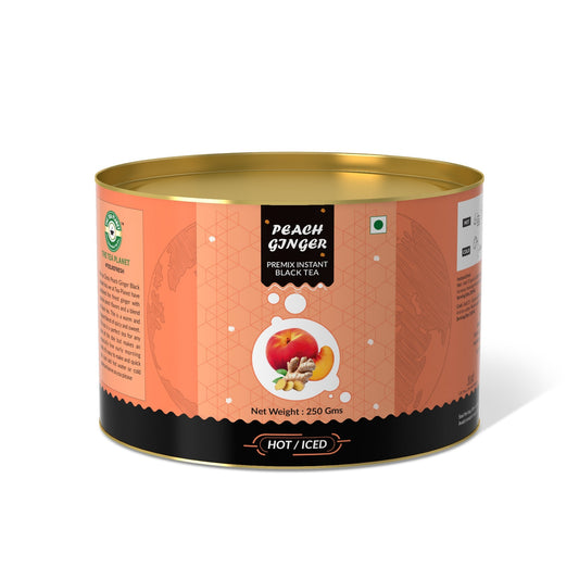 The Tea Planet Peach Ginger Flavoured Instant Black Tea