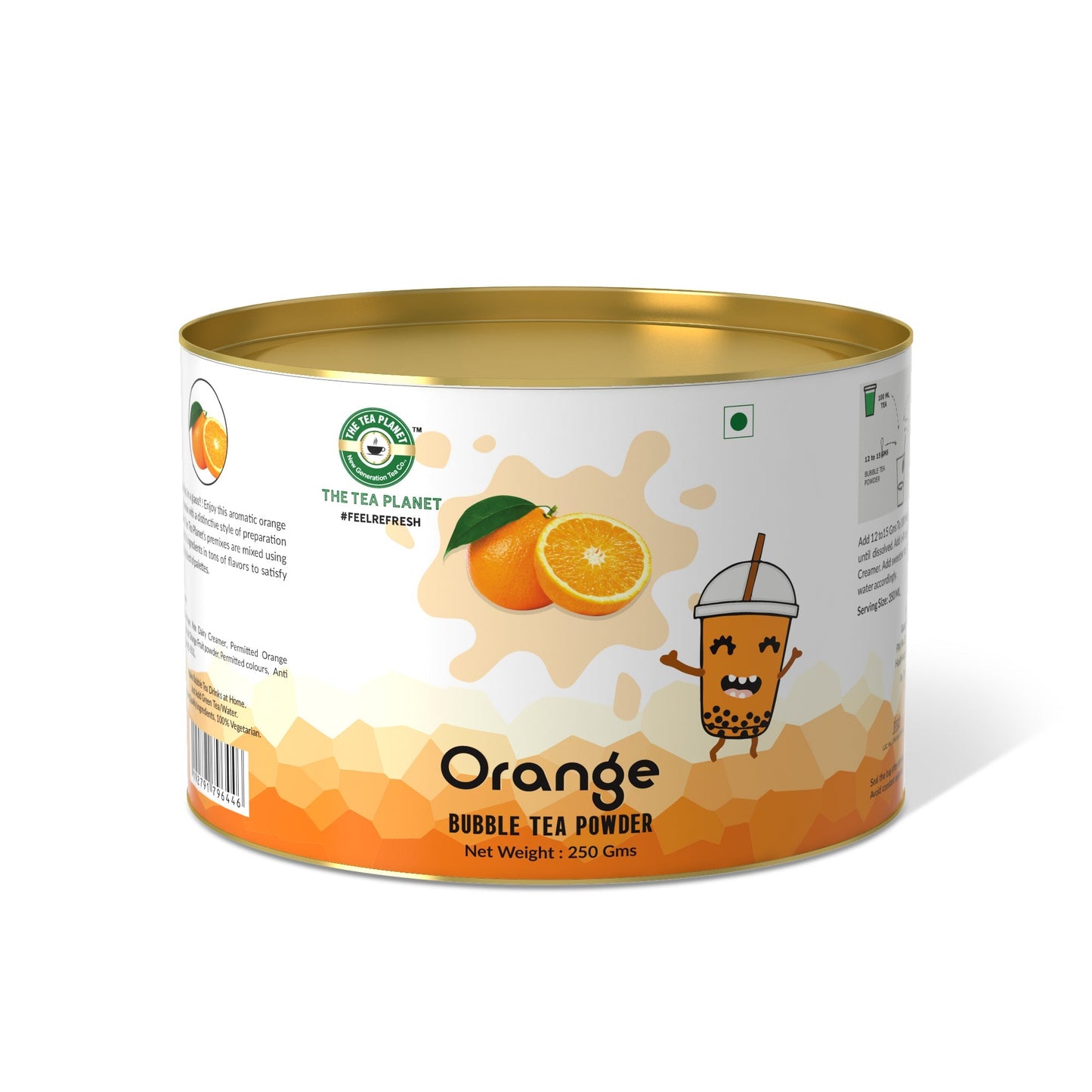 The Tea Planet Orange Bubble Tea Premix