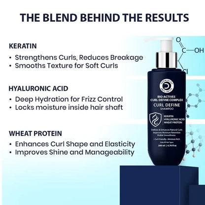 Dermistry Curl Define Shampoo for Natural Curls | Keratin | Dermistry