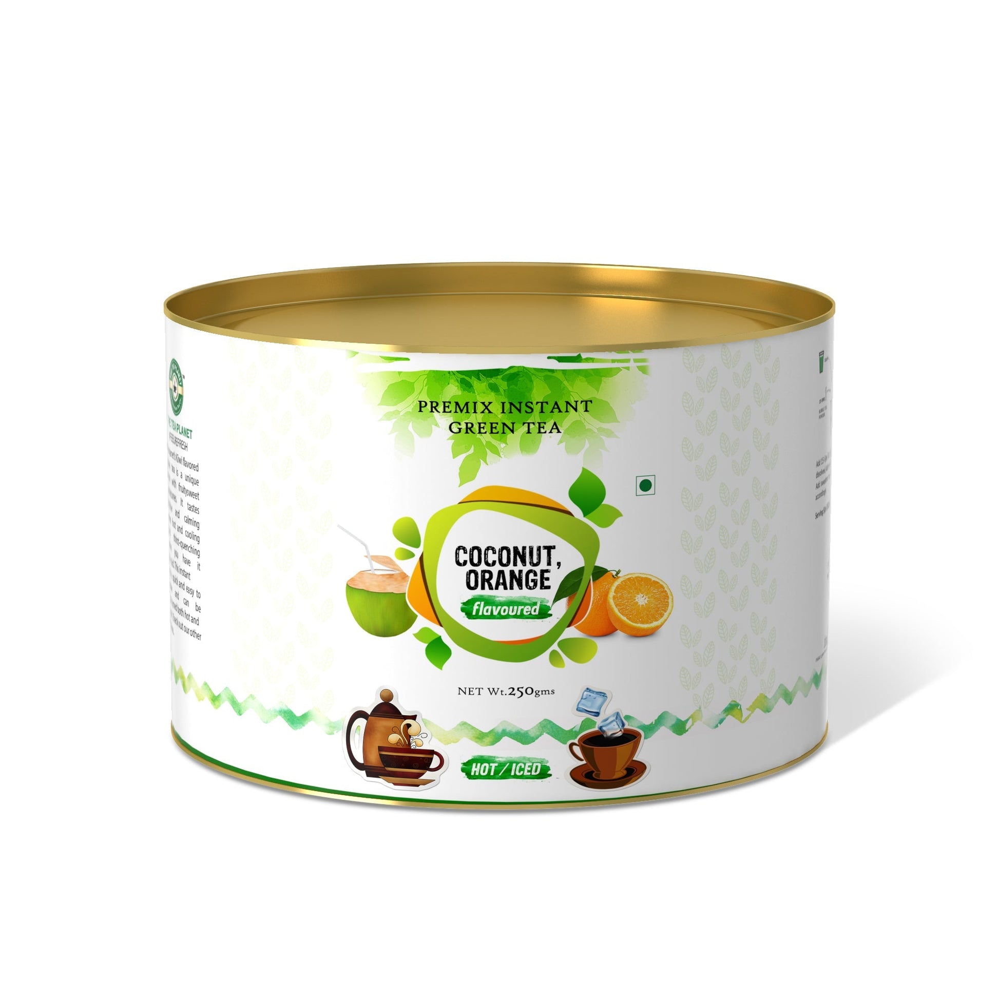 The Tea Planet Cococnut Orange Flavoured Instant Green Tea