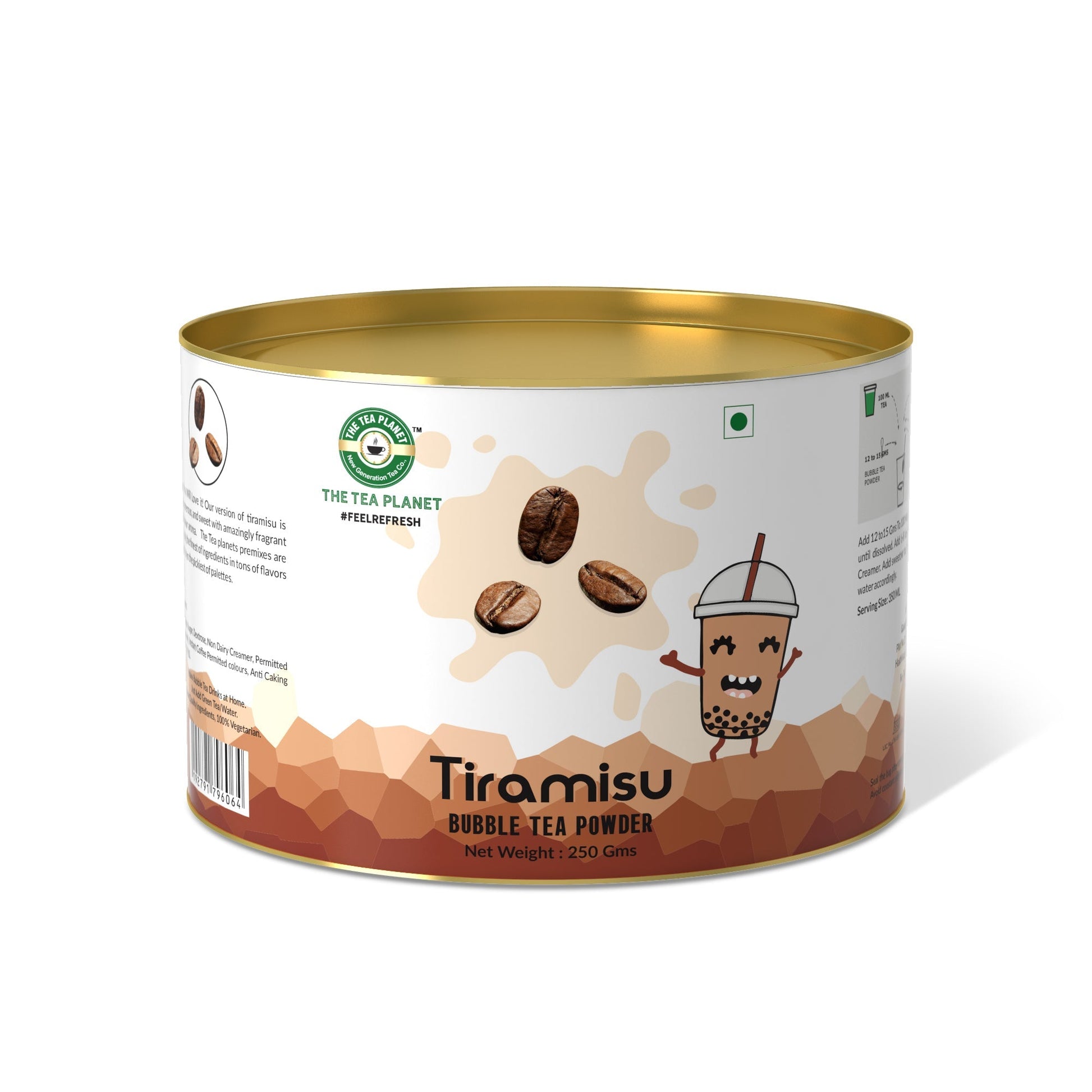 The Tea Planet Tiramisu Bubble Tea Premix