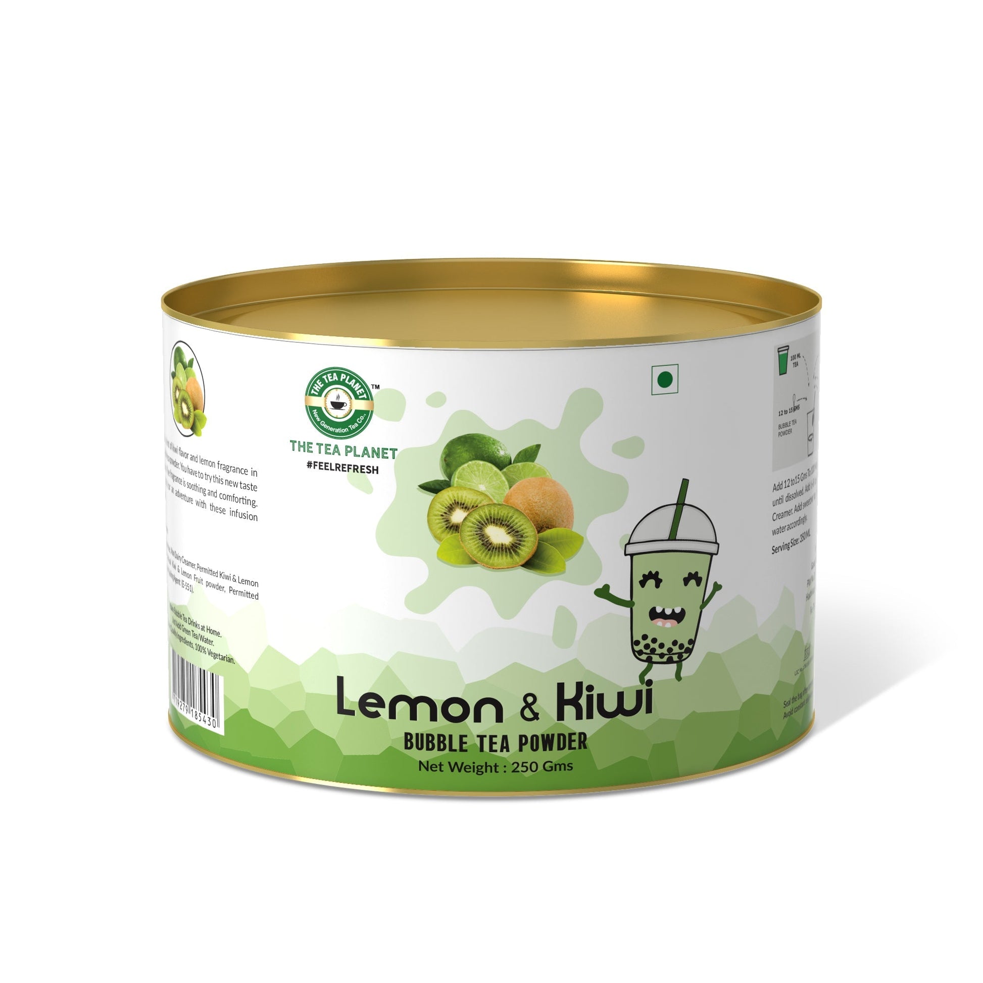 The Tea Planet Lemon Kiwi Bubble Tea Premix