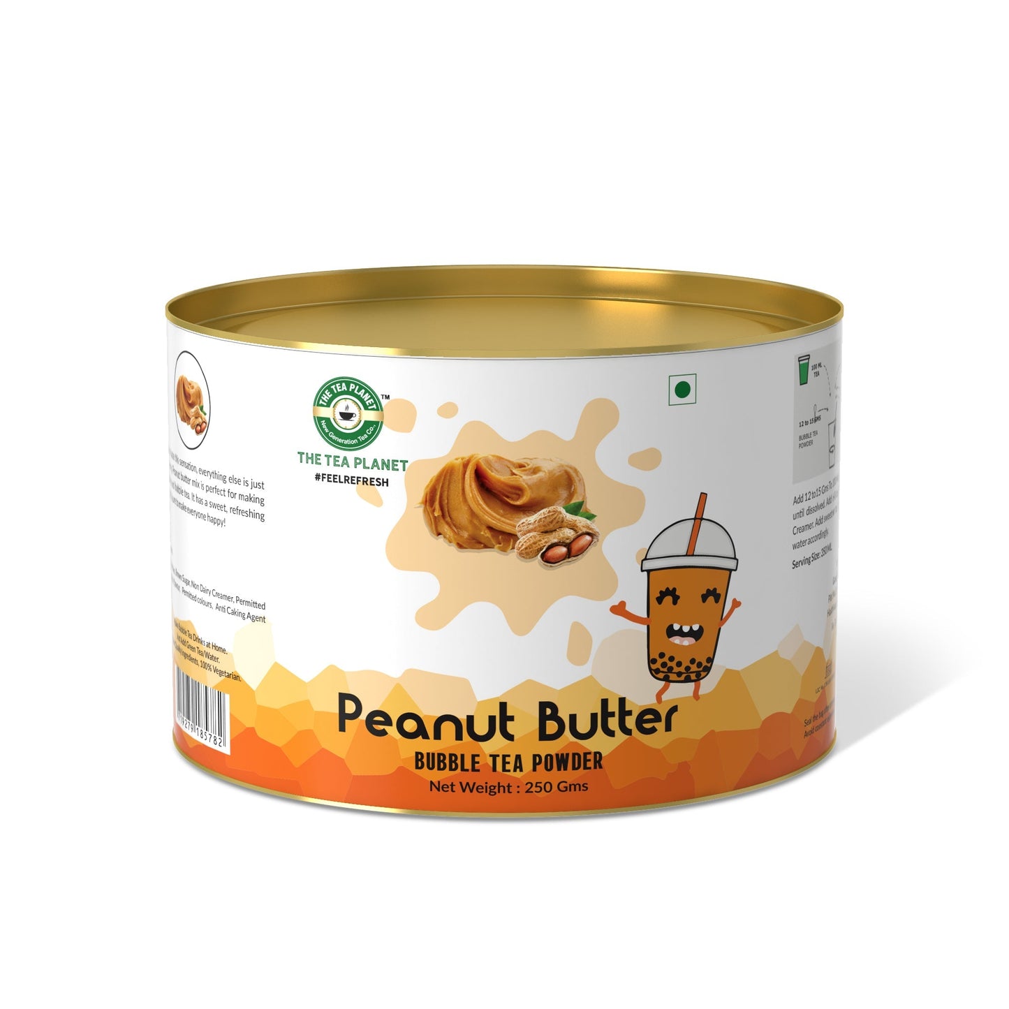 The Tea Planet Peanut Butter Bubble Tea Premix