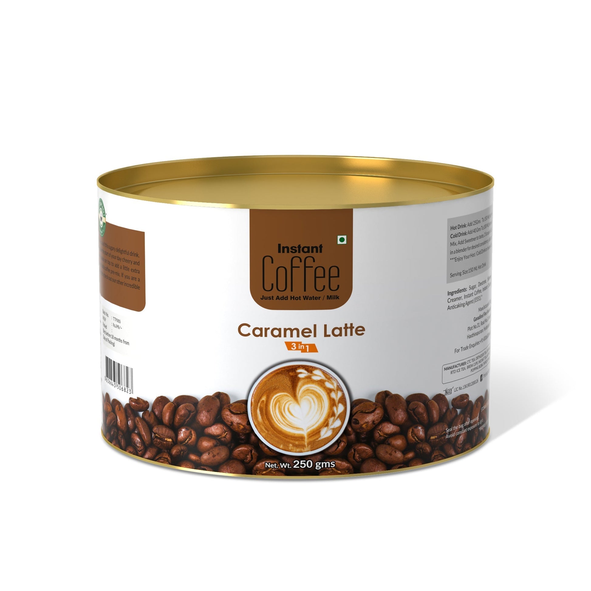 The Tea Planet Caramel Latte Coffee Premix (3 in 1)