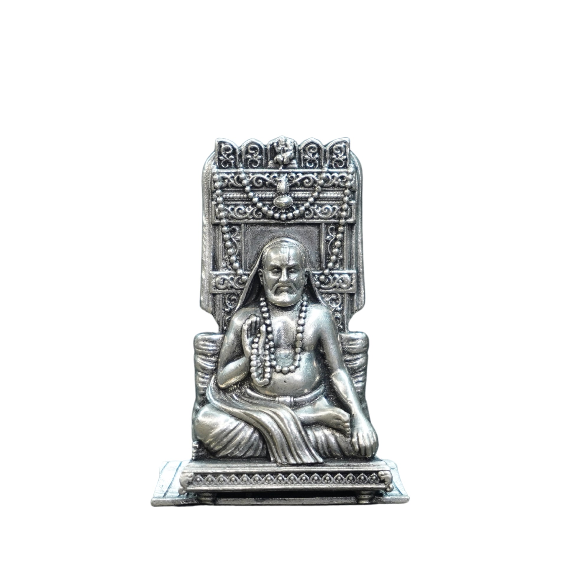 Mahita Collections Pure Silver Antique 2D Raghvendra 29.74G