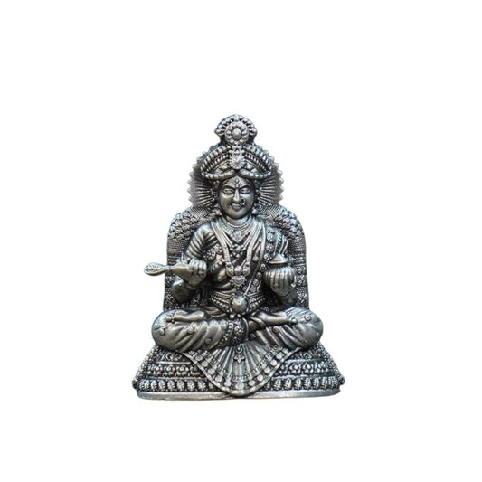 Mahita Collections Pure Silver Antique Annapurana Devi Medium 11.57G