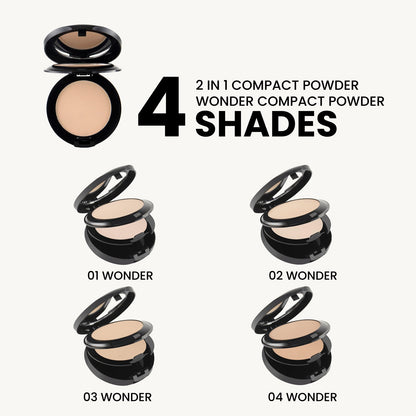 Mars 2 in 1 Compact Powder | Wonder Compact Powder