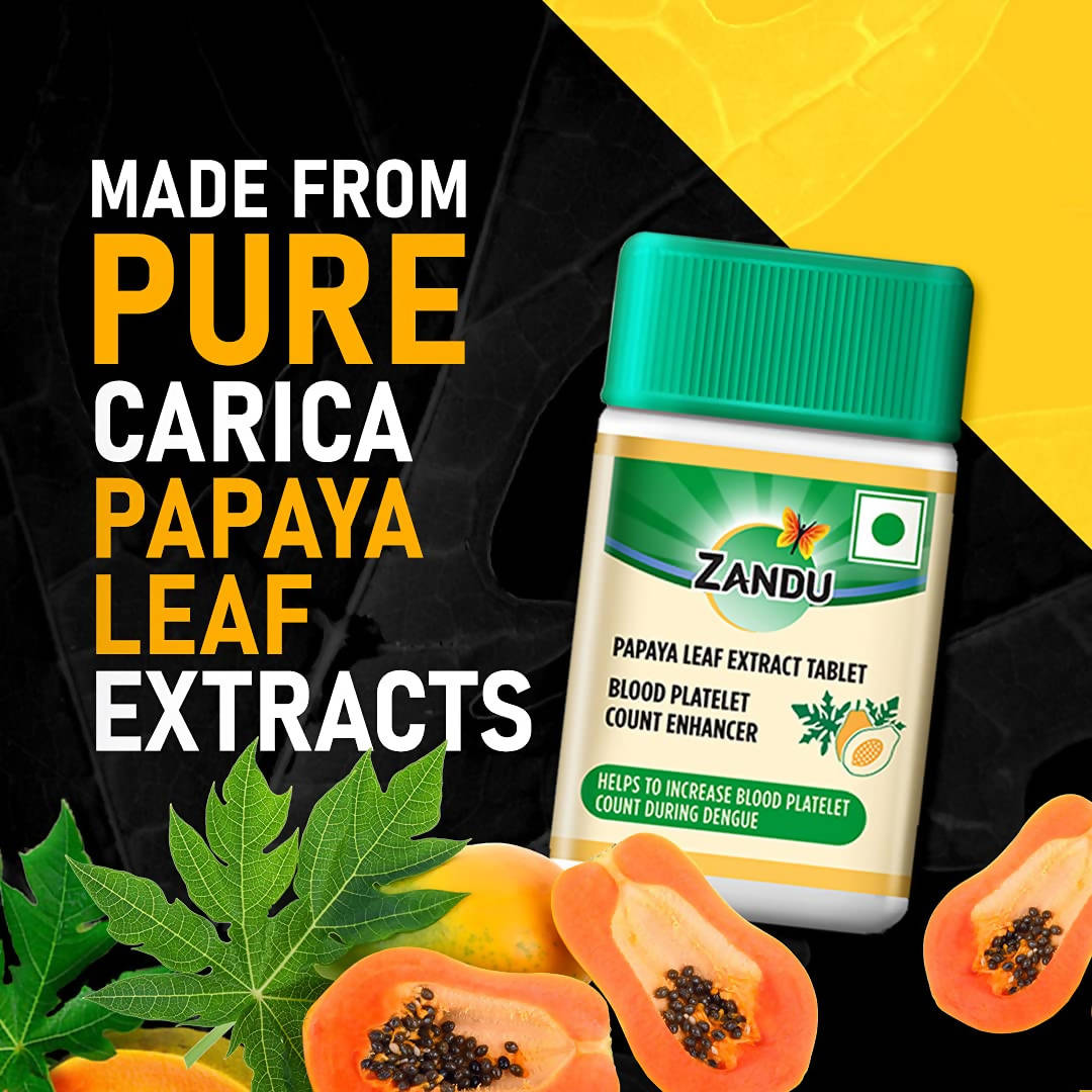 Zandu Papaya Leaf Extract Tablets