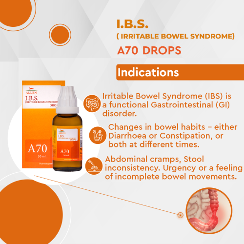 Allen A70 I.B.S.Irritable Bowel Syndrome Drop - PUSHMYCART