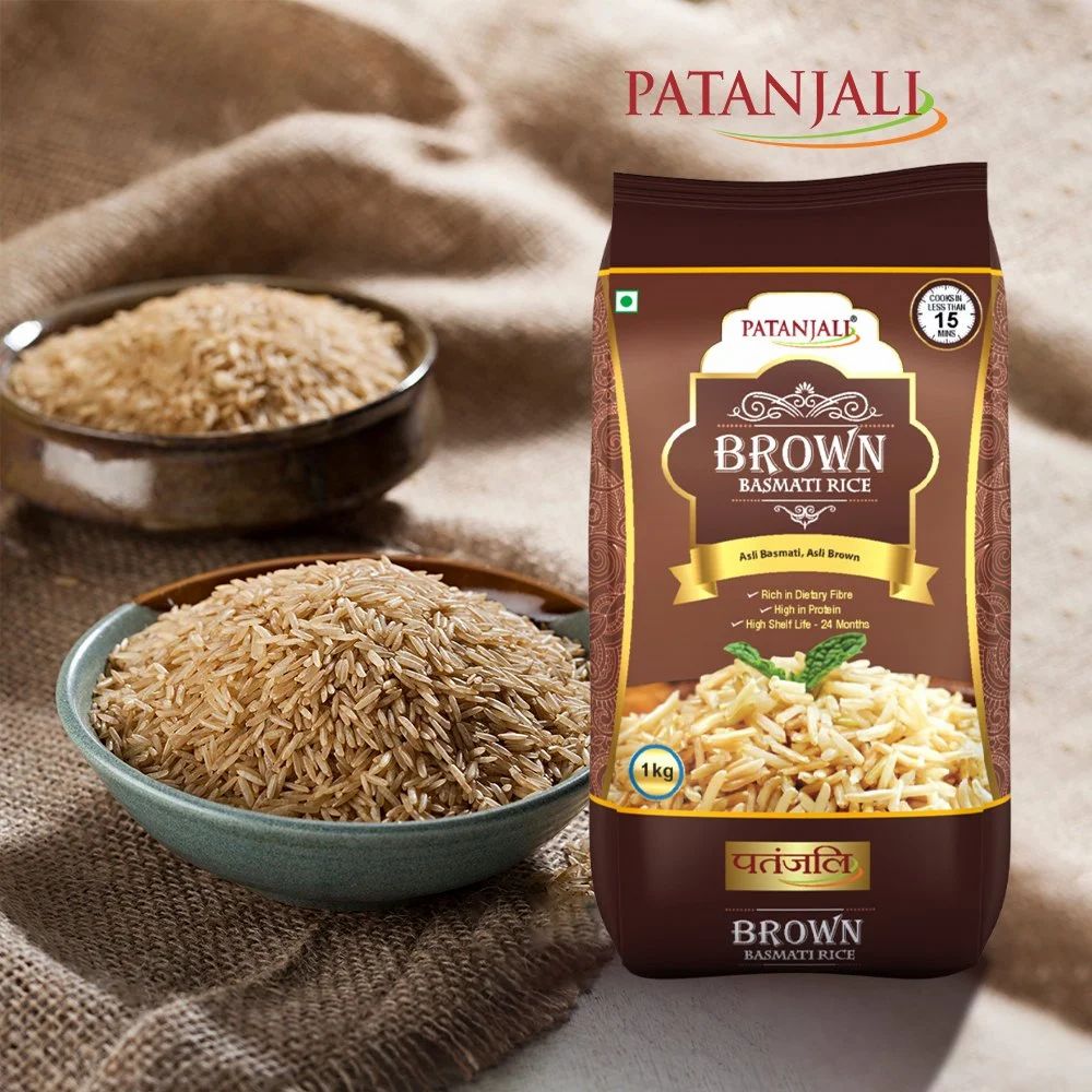 Patanjali Brown Basmati Rice Pouch