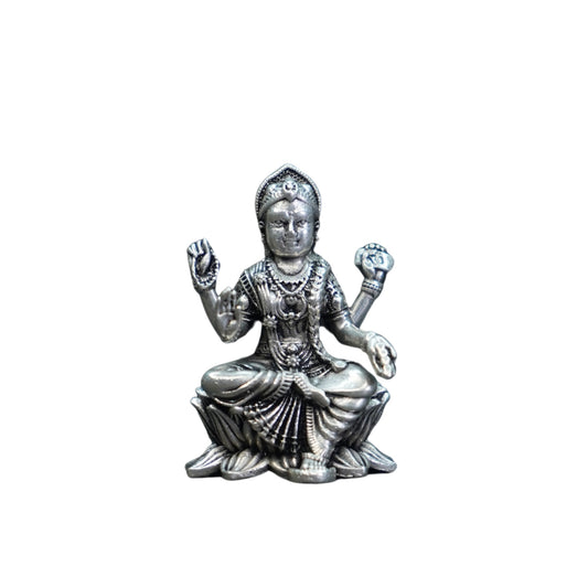 Mahita Collections Pure Silver Antique Padmam Lakshmi Sitting 30G