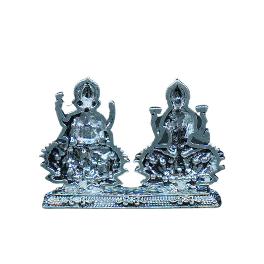 Mahita Collections Pure Silver Antique Lakshmi Ganesh 20g