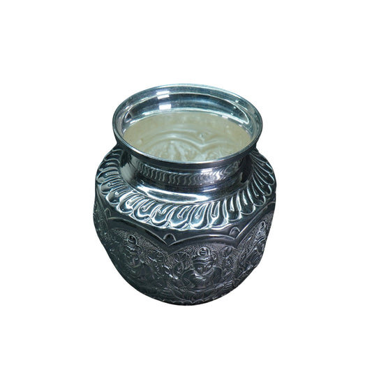 Mahita Collections Pure Silver Ashta Laxmi Lota 121.65g
