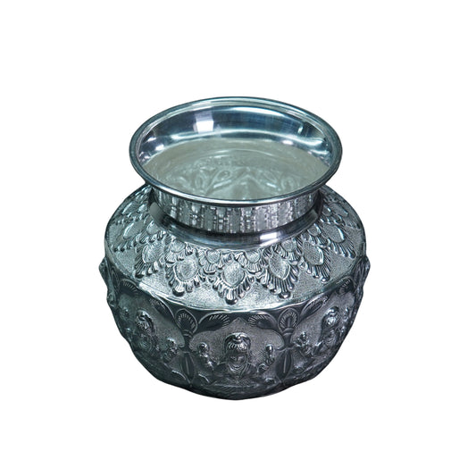 Mahita Collections Pure Silver Ashta Laxmi Lota 251.94g