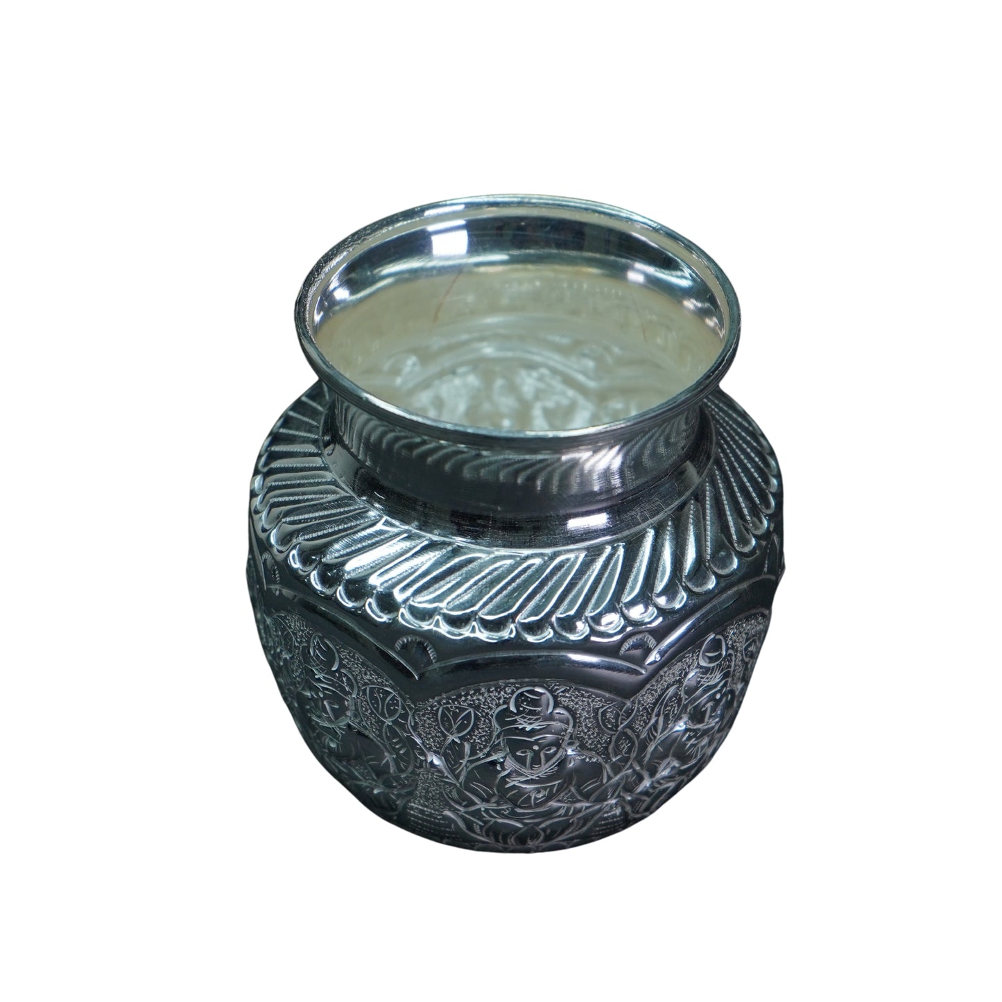 Mahita Collections Pure Silver Ashta Laxmi Lota 100g