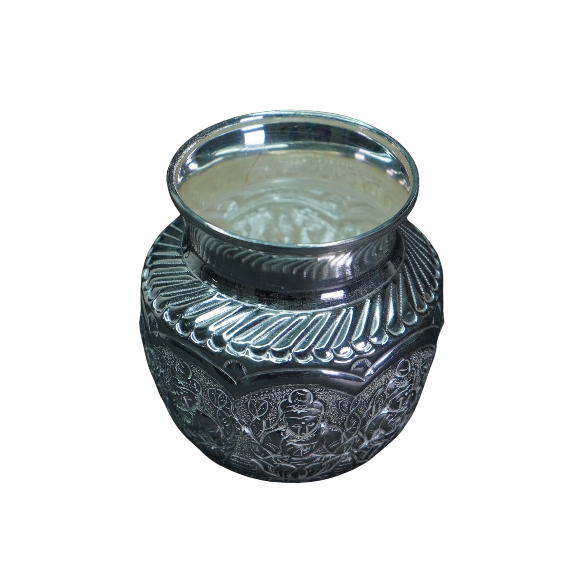 Mahita Collections Pure Silver Ashta Laxmi Lota 100g