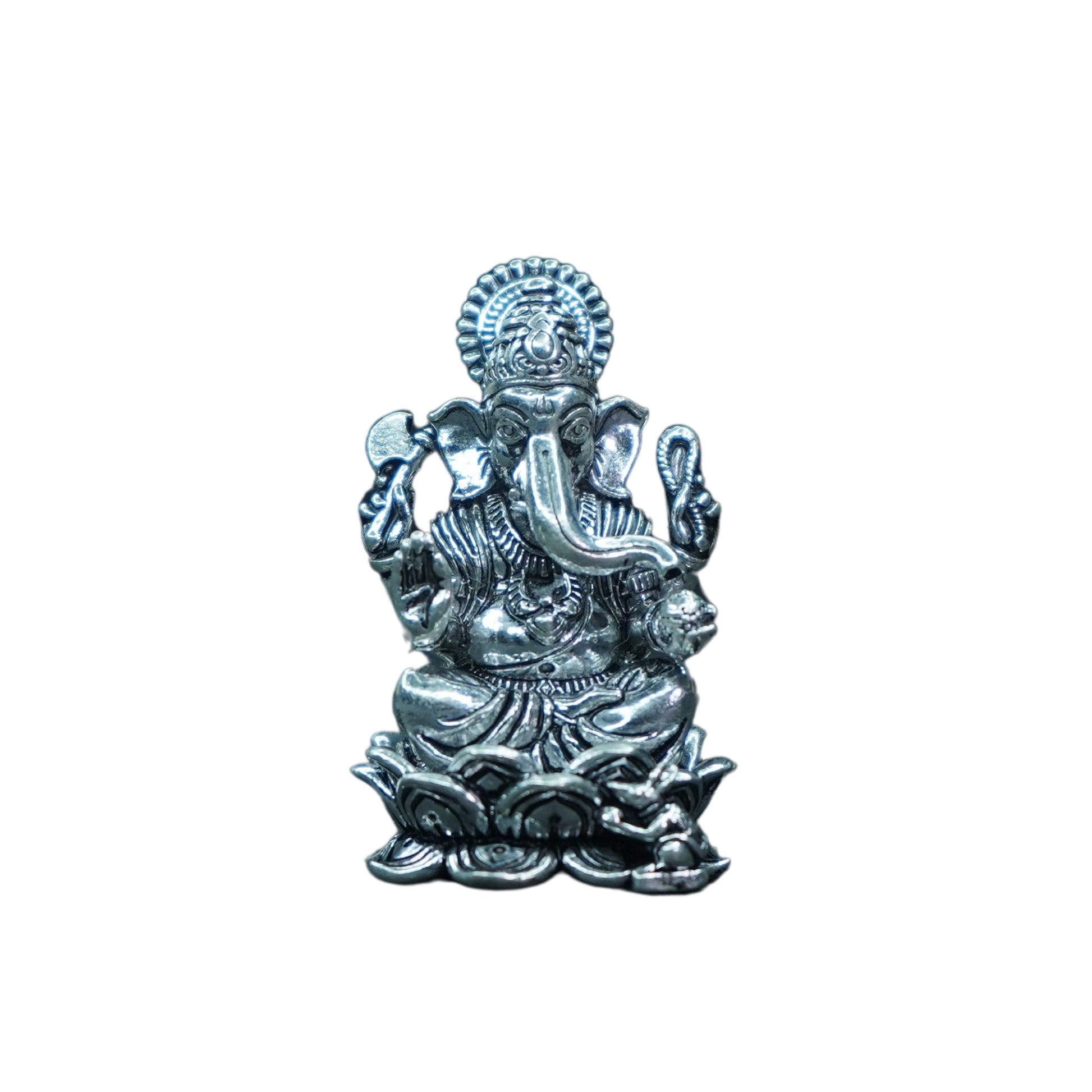 Mahita Collections Pure Silver Antique Ganesh 37.82g