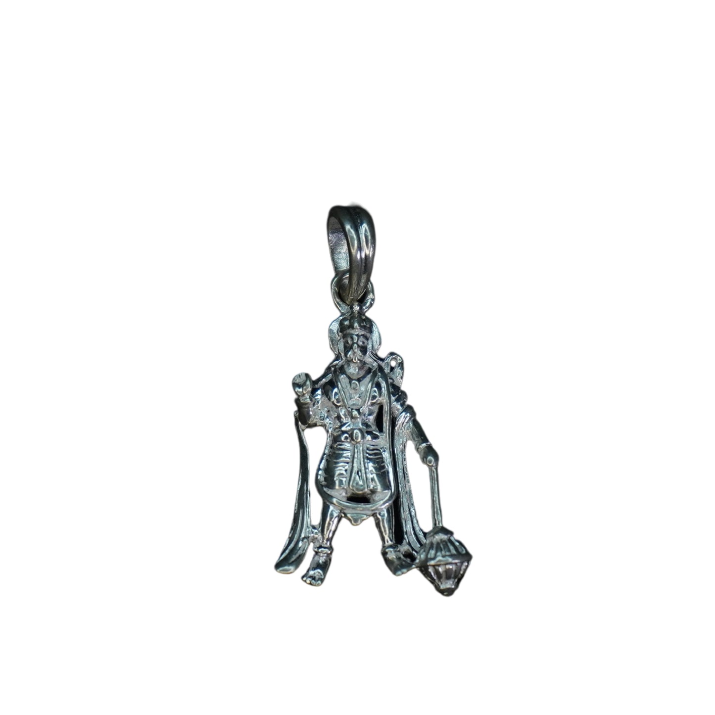 Pure Silver Standing Hanuman With Gadha Big 3.22G by Mahita Collection