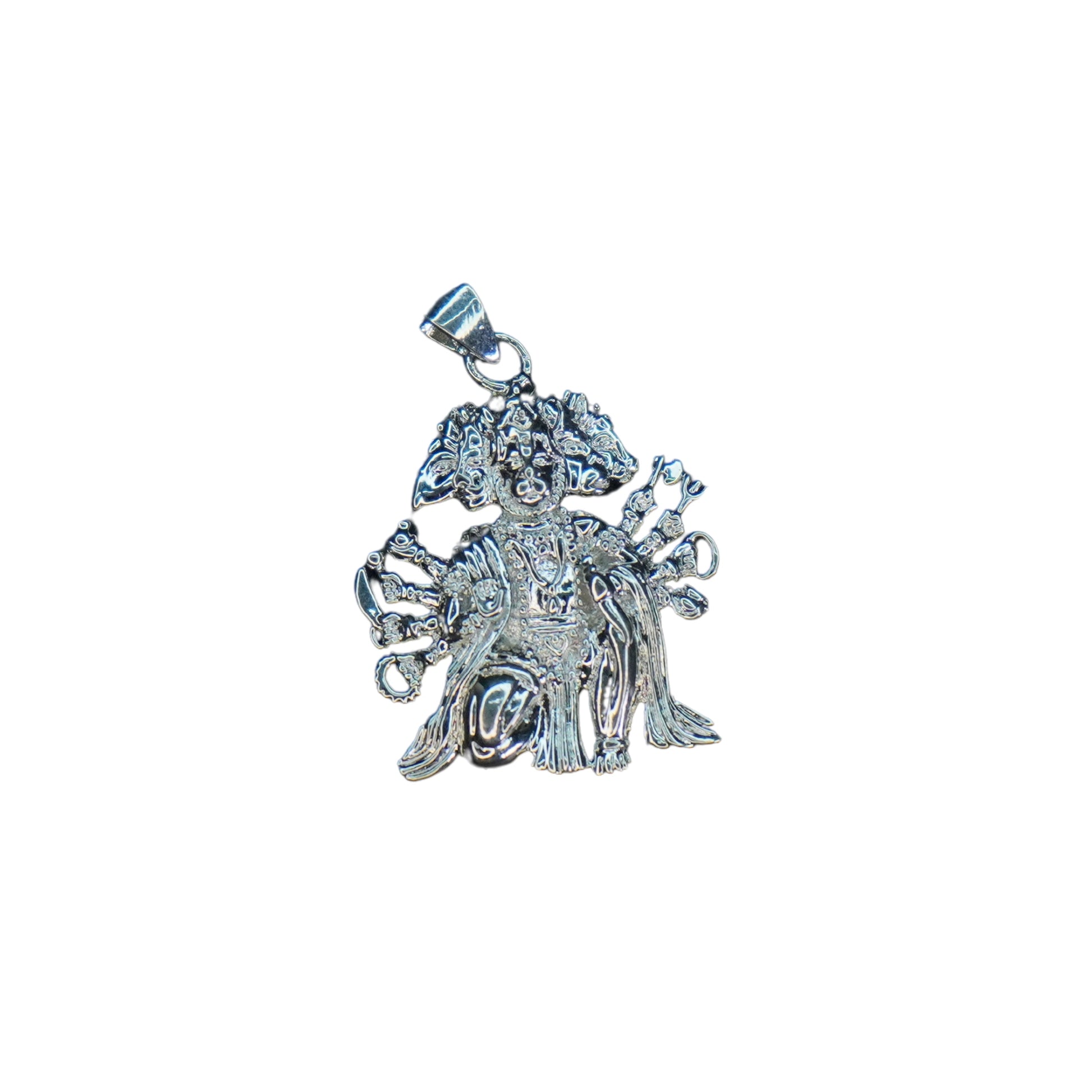 Pure Silver Panchamukha Hanuman Locket 3.06G by Mahita Collection