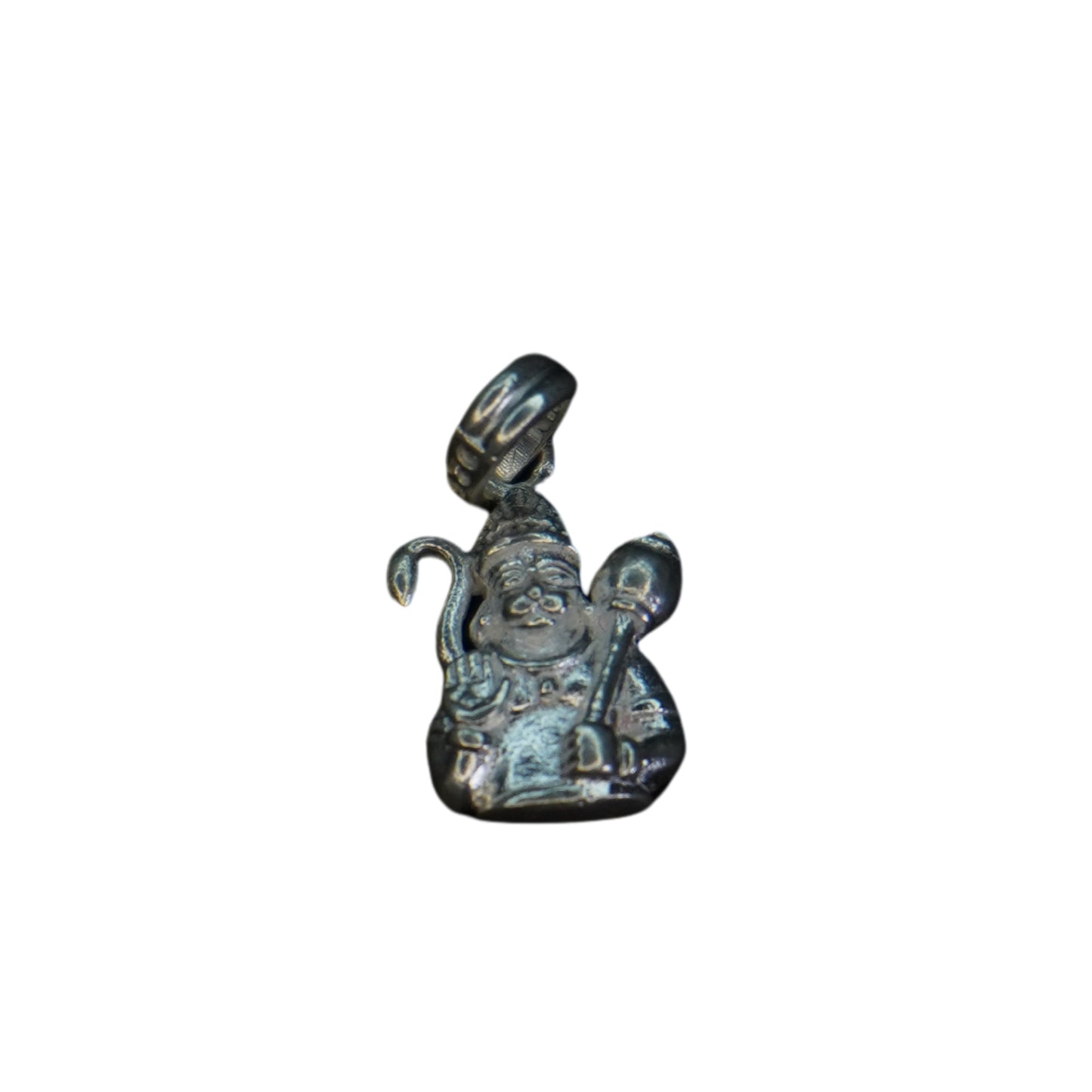 Pure Silver Hanuman Face With Gadha 2.49G by Mahita Collection