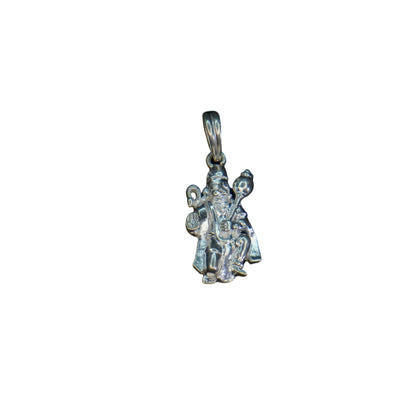 Pure Silver Sitting Hanuman With Gadha Pure Silver 3.05G by Mahita Collection