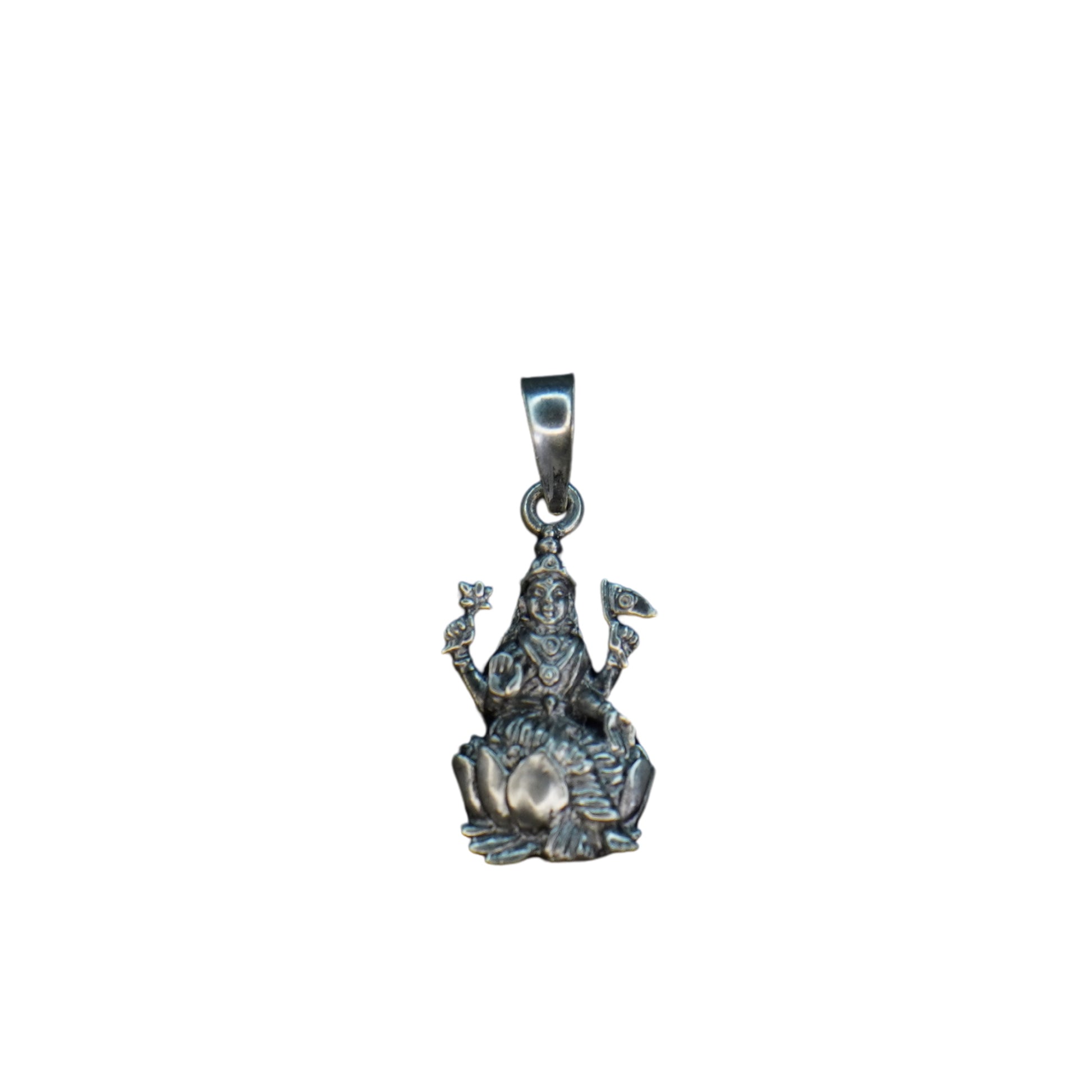 Pure Silver Lotus Laxmi Devi 2.72G by Mahita Collection