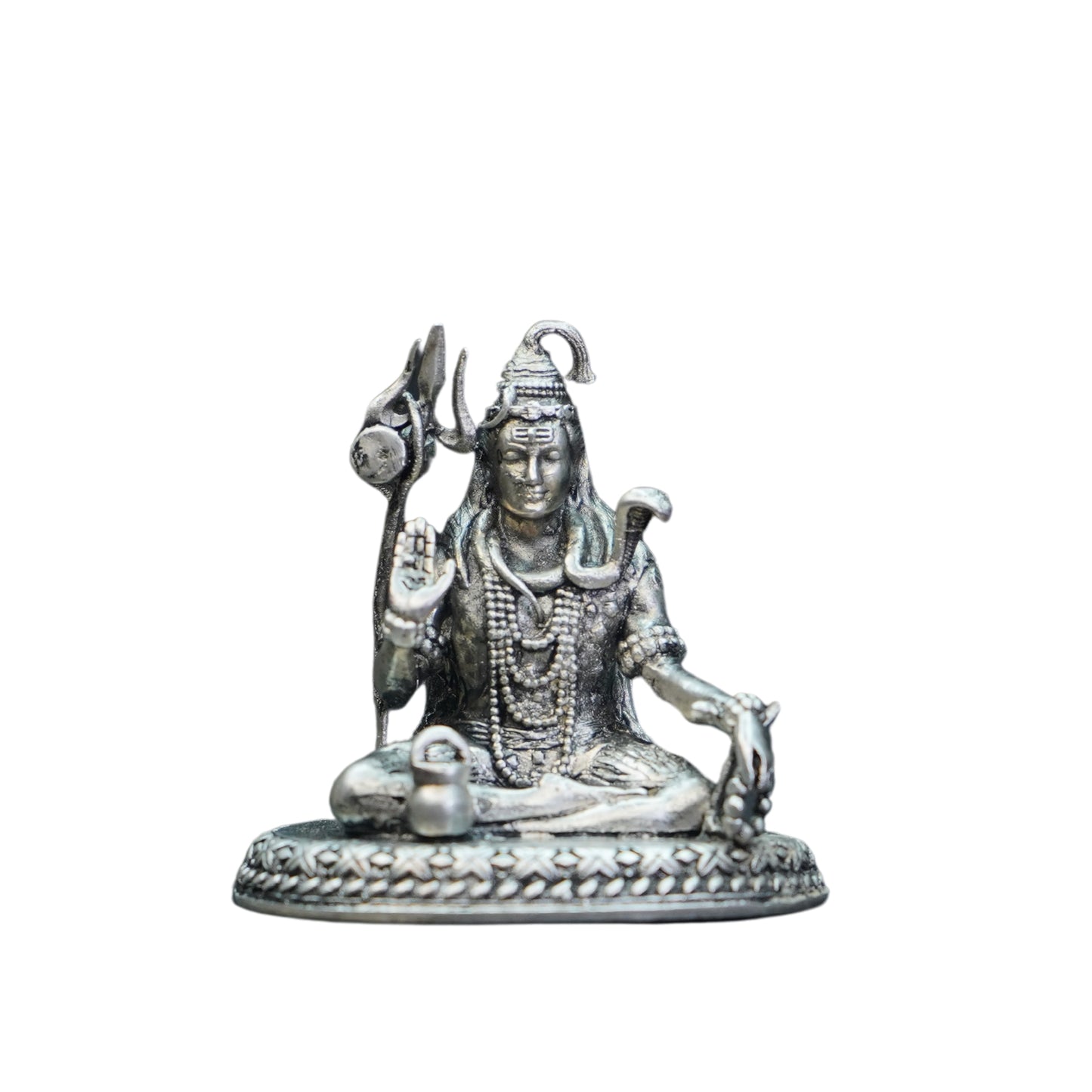 Mahita Collections Pure Silver Antique Shiva -3D -Special 40G