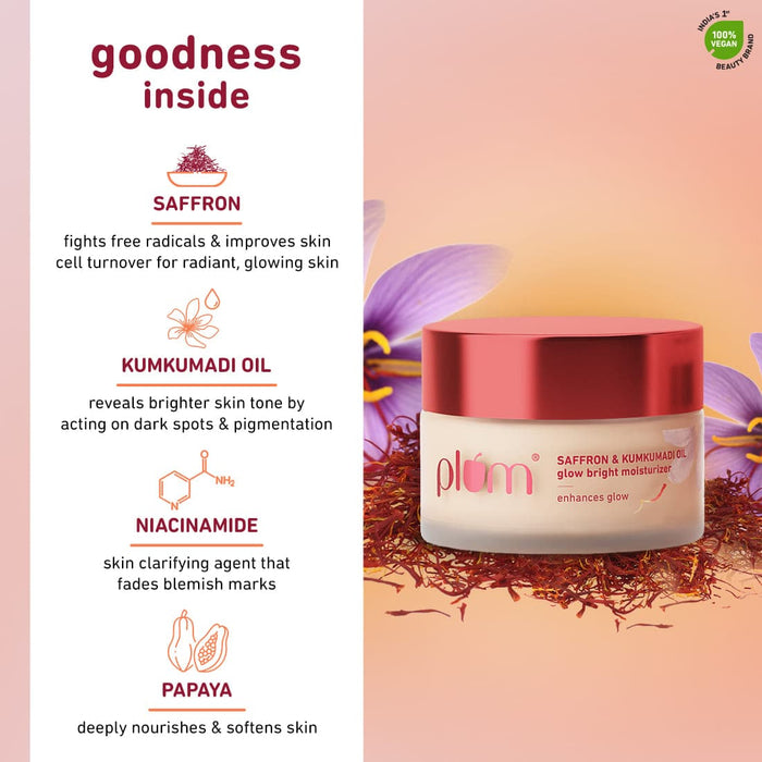Plum Saffron & Kumkumadi Oil Glow Bright Moisturizer