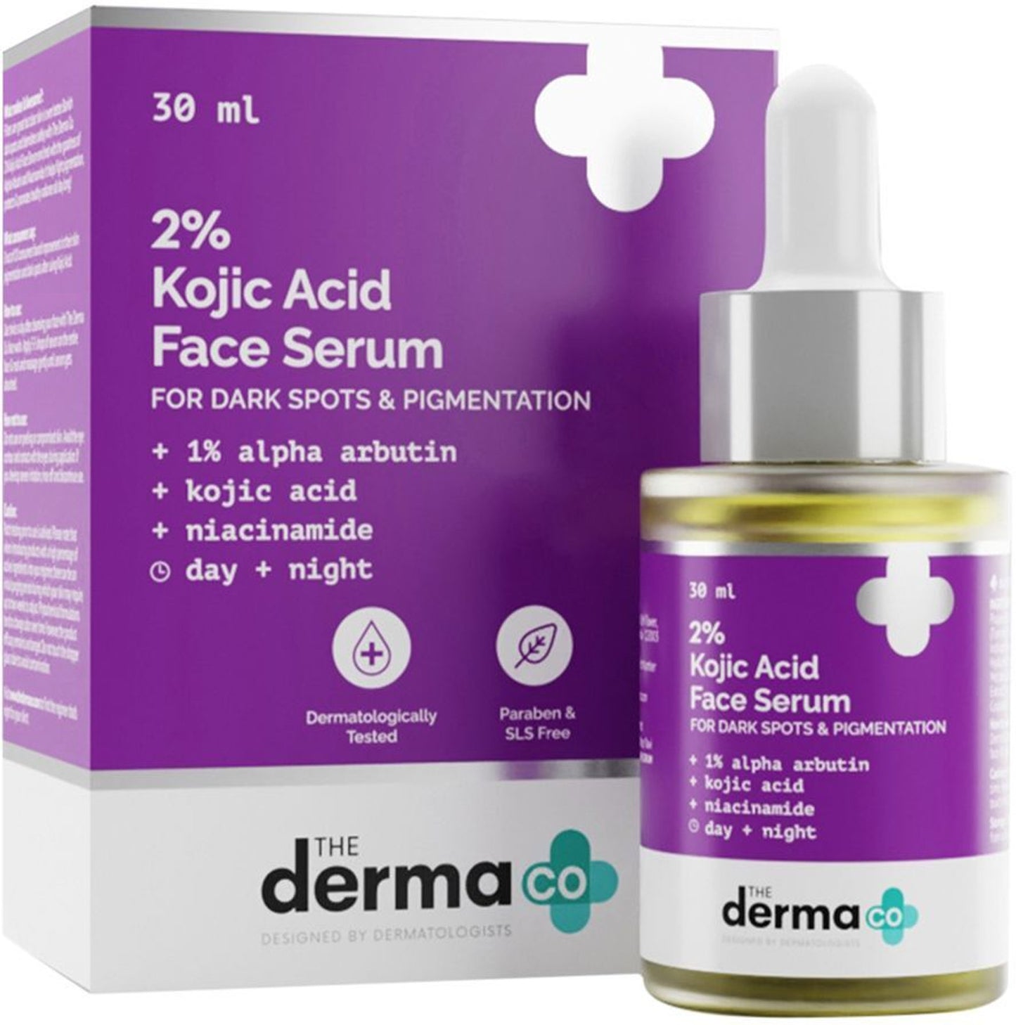 The-Derma-Co-2%-Kojic-Acid-Face-Serum-with-1%-Alpha-Arbutin-&-Niacinamide-for-Dark-Spots