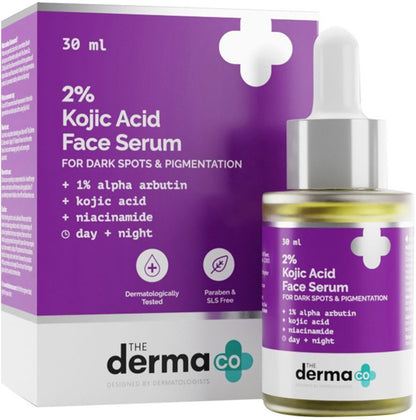 The-Derma-Co-2%-Kojic-Acid-Face-Serum-with-1%-Alpha-Arbutin-&-Niacinamide-for-Dark-Spots
