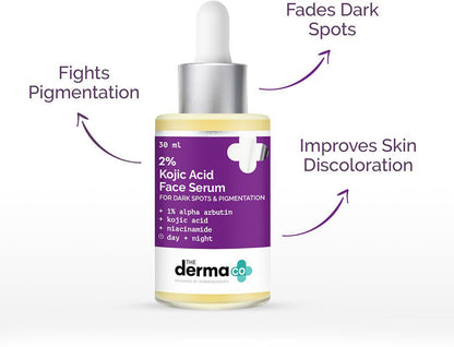 The-Derma-Co-2%-Kojic-Acid-Face-Serum-with-1%-Alpha-Arbutin-&-Niacinamide-for-Dark-Spots
