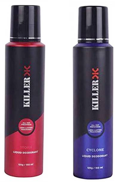 Killer Storm And Cyclone Deodorant Spray For Men & Women