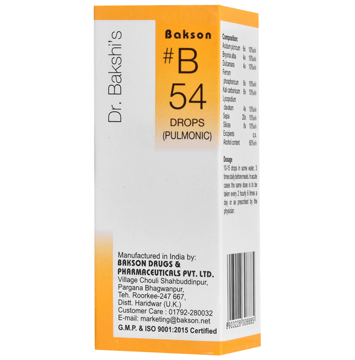 Bakson B54 Pulmonic Drops