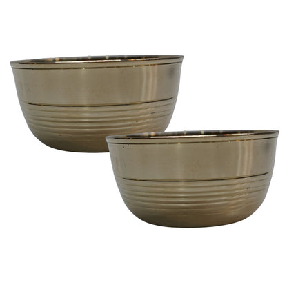 Brass Dining Bowl Peetal Ki Katori (Set of 2) 384g